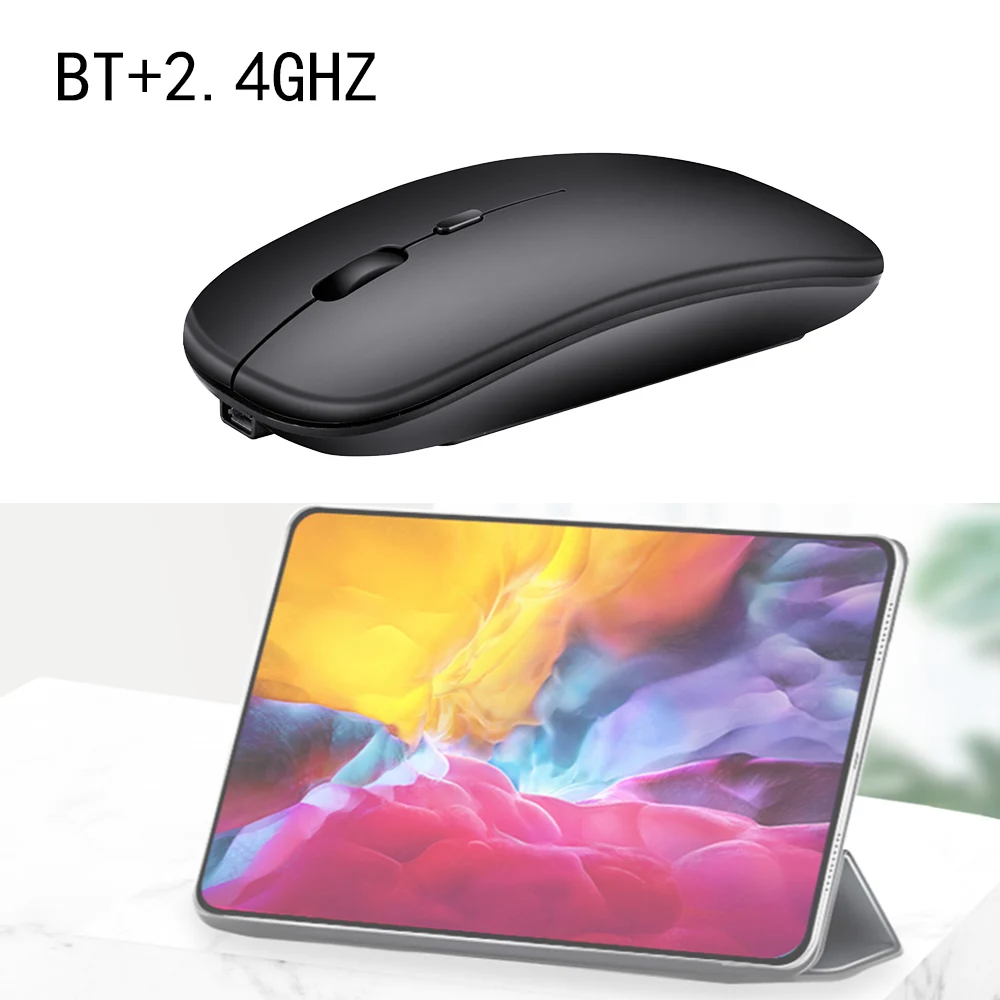Wireless Mouse Silent Rechargeable Ergonomic Dual-Mode Mause 1600dpi With RGB LED Backlit Mouse For ipad xaiomi mi pad 5 tablet
Wireless Mouse Silent Rechargeable Ergonomic Dual-Mode Mause 1600dpi With RGB LED Backlit Mouse For ipad xaiomi mi pad 5 tablet