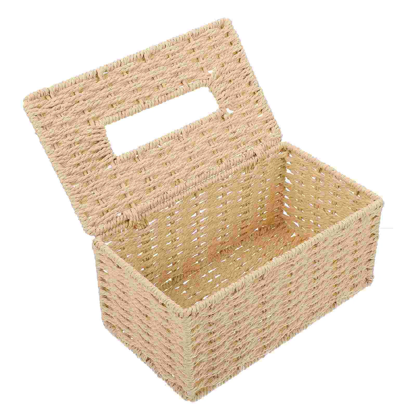 Tissue Box Woven Holder Cover Storage Basket Paper Container Napkin Rectangular Dispenser Farmhouse String Small Cotton Rope
Tissue Box Woven Holder Cover Storage Basket Paper Container Napkin Rectangular Dispenser Farmhouse String Small Cotton Rope