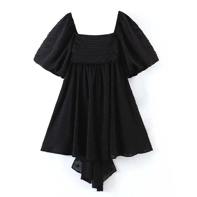 Женское винтажное платье в горошек, черное платье с пышными рукавами и квадратным вырезом, вечерние тное вечернее платье с бантом на спине, ... 
Женское винтажное платье в горошек, черное платье с пышными рукавами и квадратным вырезом, вечерние тное вечернее платье с бантом на спине, ...