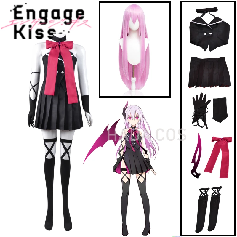 New Anime Engage Kiss Cosplay Csotume Kisara Cosplay Dress Woman Sexy Black Top Skirt Gloves Socks Wig Party Clothing Halloween
New Anime Engage Kiss Cosplay Csotume Kisara Cosplay Dress Woman Sexy Black Top Skirt Gloves Socks Wig Party Clothing Halloween