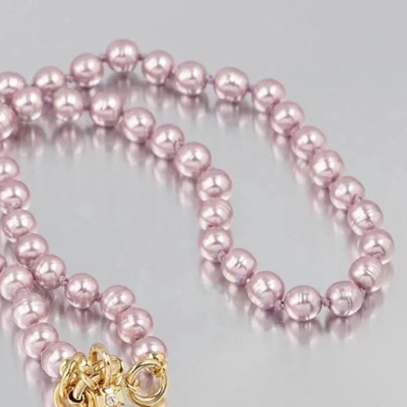 Saturn Jewelry High Quality 1 Layer Baroque Pink Brown Pearl Choker Necklace For Women Gift Wedding Party
Saturn Jewelry High Quality 1 Layer Baroque Pink Brown Pearl Choker Necklace For Women Gift Wedding Party