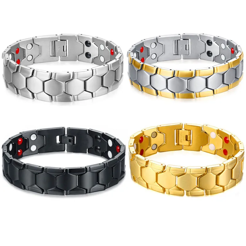 Large Mens Hand Chain Energy 4 IN 1 Health Germanium Magnetic Bracelet Stainless Steel Bracelets for Men
Large Mens Hand Chain Energy 4 IN 1 Health Germanium Magnetic Bracelet Stainless Steel Bracelets for Men