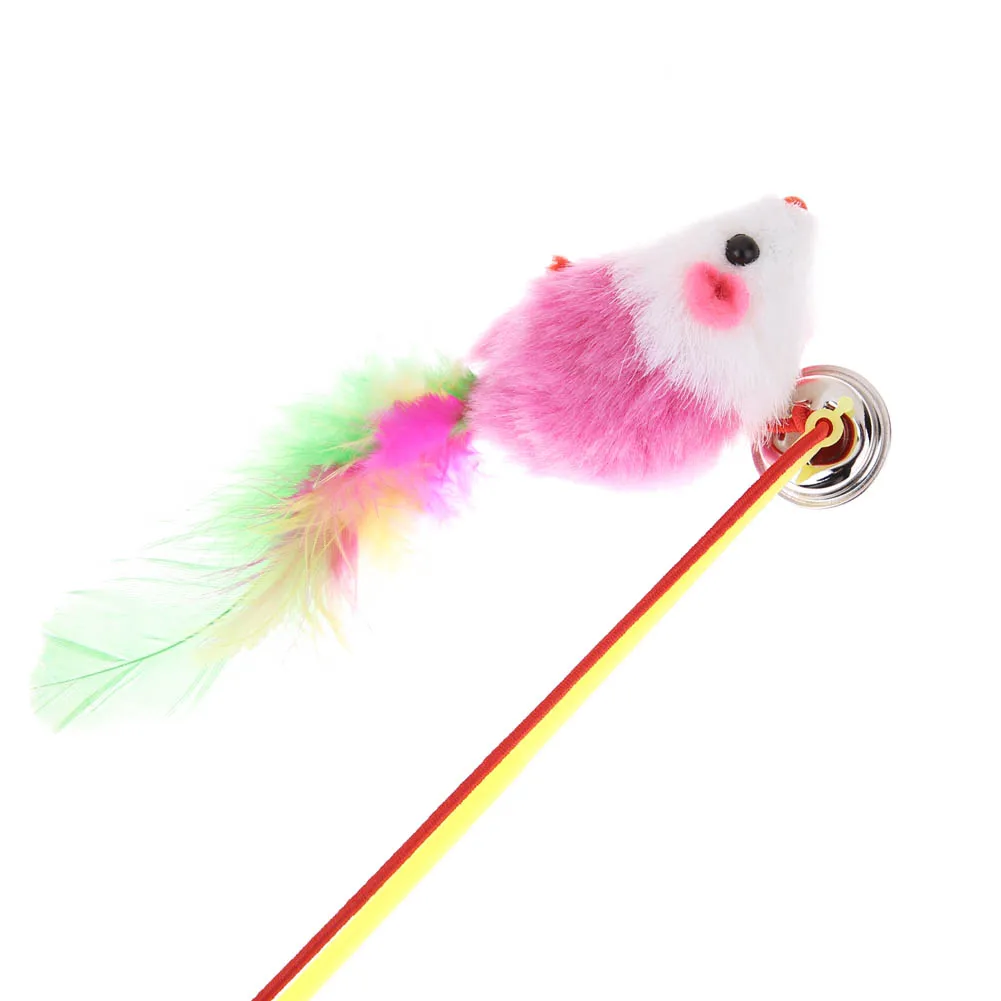5pcs Pet Cat Toys Interactive Dangle Faux Mouse Rod Bell Toy Colorful Feather Wand Teaser Rod for Cats Supplies Pet Products
5pcs Pet Cat Toys Interactive Dangle Faux Mouse Rod Bell Toy Colorful Feather Wand Teaser Rod for Cats Supplies Pet Products