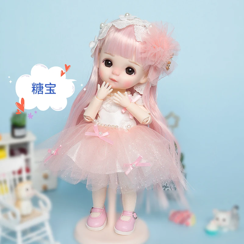 1/8 Cute BJD Doll with Clothes Outfit Shoes Wig Hair Joint Body Toy Fashion White Face 22.5cm Girl Kawaii Anime BJD Dolls Toy
1/8 Cute BJD Doll with Clothes Outfit Shoes Wig Hair Joint Body Toy Fashion White Face 22.5cm Girl Kawaii Anime BJD Dolls Toy