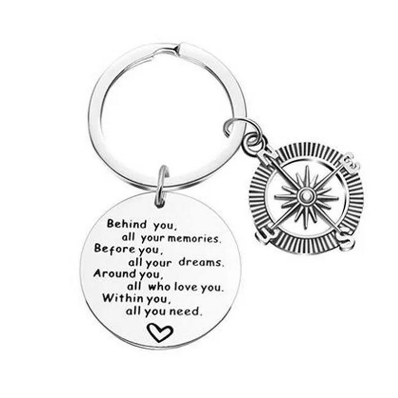 Behind You All You Memories, Within You All You Need Dreams KeyChain Stainless Steel Women Jewelry Accessories Fashion Gift
Behind You All You Memories, Within You All You Need Dreams KeyChain Stainless Steel Women Jewelry Accessories Fashion Gift