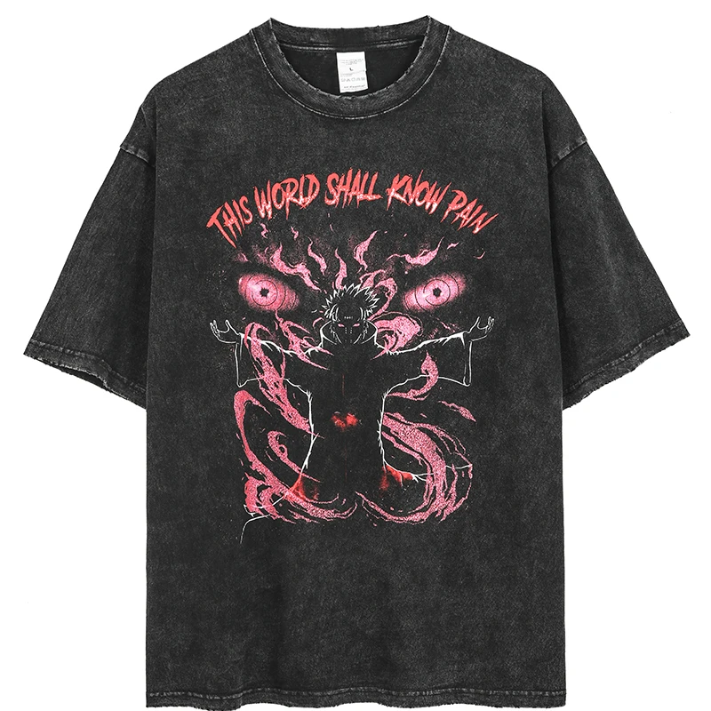 Anime Pain Printed T Shirt Men Retro Washed 100% Cotton Tops Tees Harajuku Tshirt 2022 Streetwear Hip Hop Male T-shirts Loose
Anime Pain Printed T Shirt Men Retro Washed 100% Cotton Tops Tees Harajuku Tshirt 2022 Streetwear Hip Hop Male T-shirts Loose
