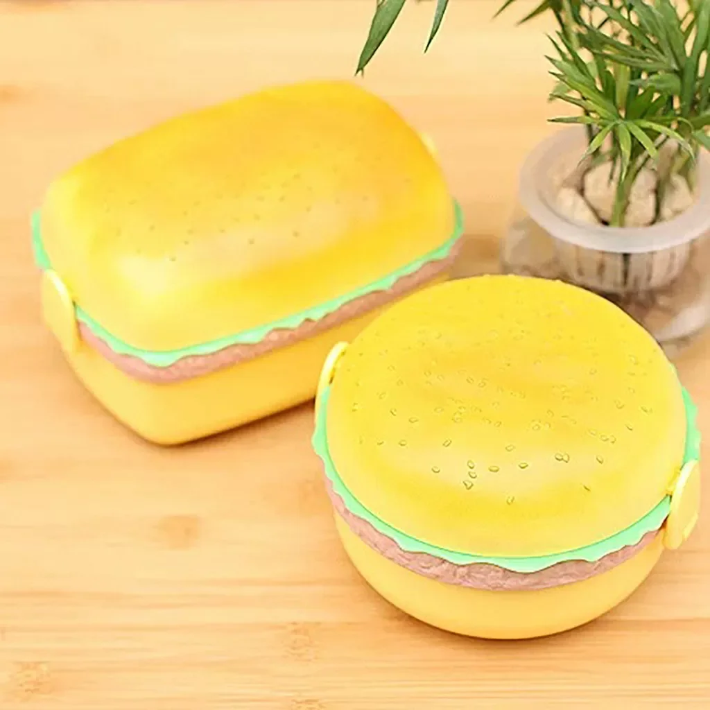 Hamburger Lunch Box Kid Bento Box Food Container Creative Burger Children Lunch Box Food Container Storage With Children Fork Y1
Hamburger Lunch Box Kid Bento Box Food Container Creative Burger Children Lunch Box Food Container Storage With Children Fork Y1