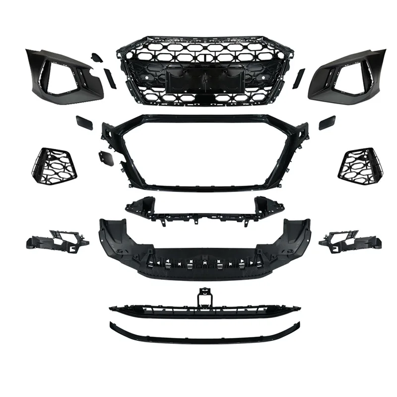 RS3 car surround is applicable to the front face of the 2021 model front bumper for Audi A3 modified kit
RS3 car surround is applicable to the front face of the 2021 model front bumper for Audi A3 modified kit