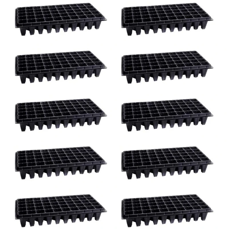 Seed Starter Tray,10 Pack Planting Trays With Drain Holes 50-Cell Seedling Starter Tray For Planting Seedlings(Black)
Seed Starter Tray,10 Pack Planting Trays With Drain Holes 50-Cell Seedling Starter Tray For Planting Seedlings(Black)