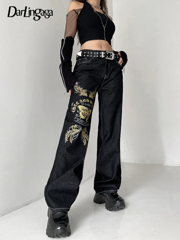 Darlingaga Streetwear Vintage Fashion High Waist Jeans Denim Y2K Aesthetic Printing Baggy Trousers Casual Wide Leg Pants Female
Darlingaga Streetwear Vintage Fashion High Waist Jeans Denim Y2K Aesthetic Printing Baggy Trousers Casual Wide Leg Pants Female