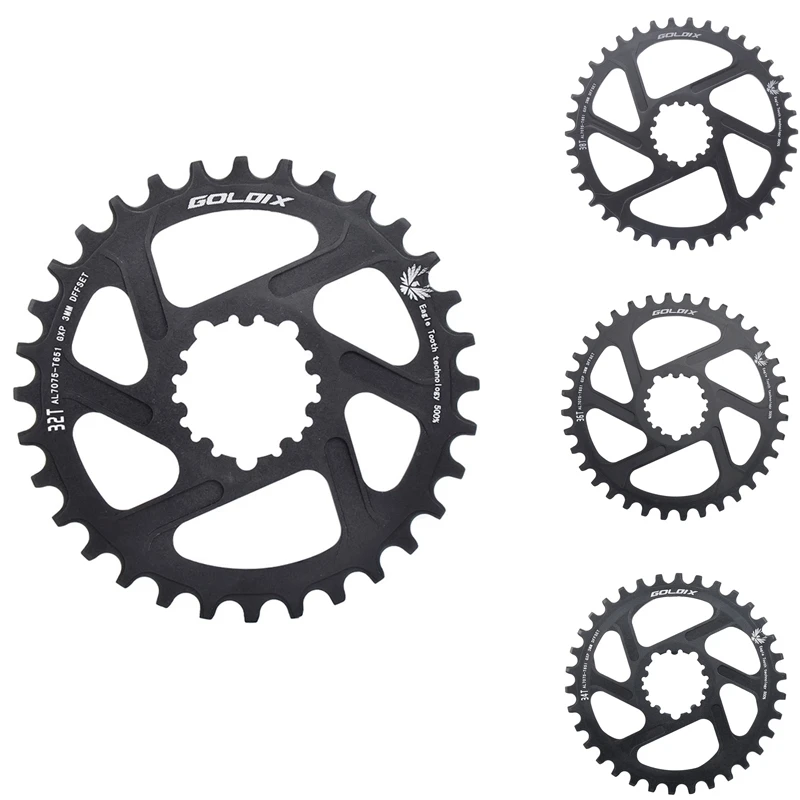 GOLDIX Bicycle Mountain Bike Chainwheel Offset 3Mm Degree Narrow Width Bicycle Chainring For SRAM GXP Road Mountain Bike
GOLDIX Bicycle Mountain Bike Chainwheel Offset 3Mm Degree Narrow Width Bicycle Chainring For SRAM GXP Road Mountain Bike
