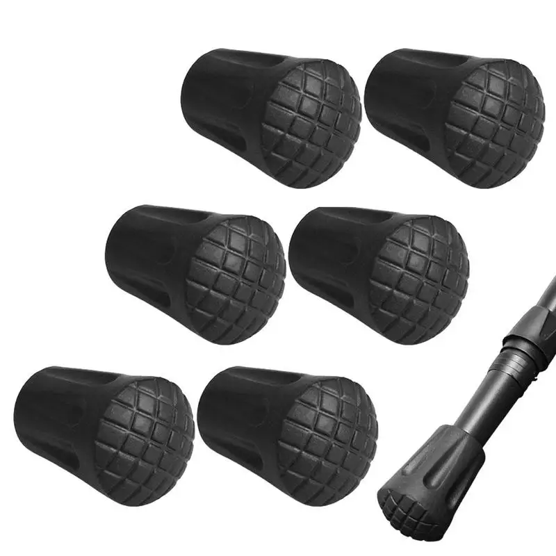 Hiking Pole Replacement Tips Walking Stick Tips Rubber 6pcs Non-slip Trekking Pole Tips Replacement Rubber Feet For Walking 등산스틱
Hiking Pole Replacement Tips Walking Stick Tips Rubber 6pcs Non-slip Trekking Pole Tips Replacement Rubber Feet For Walking 등산스틱