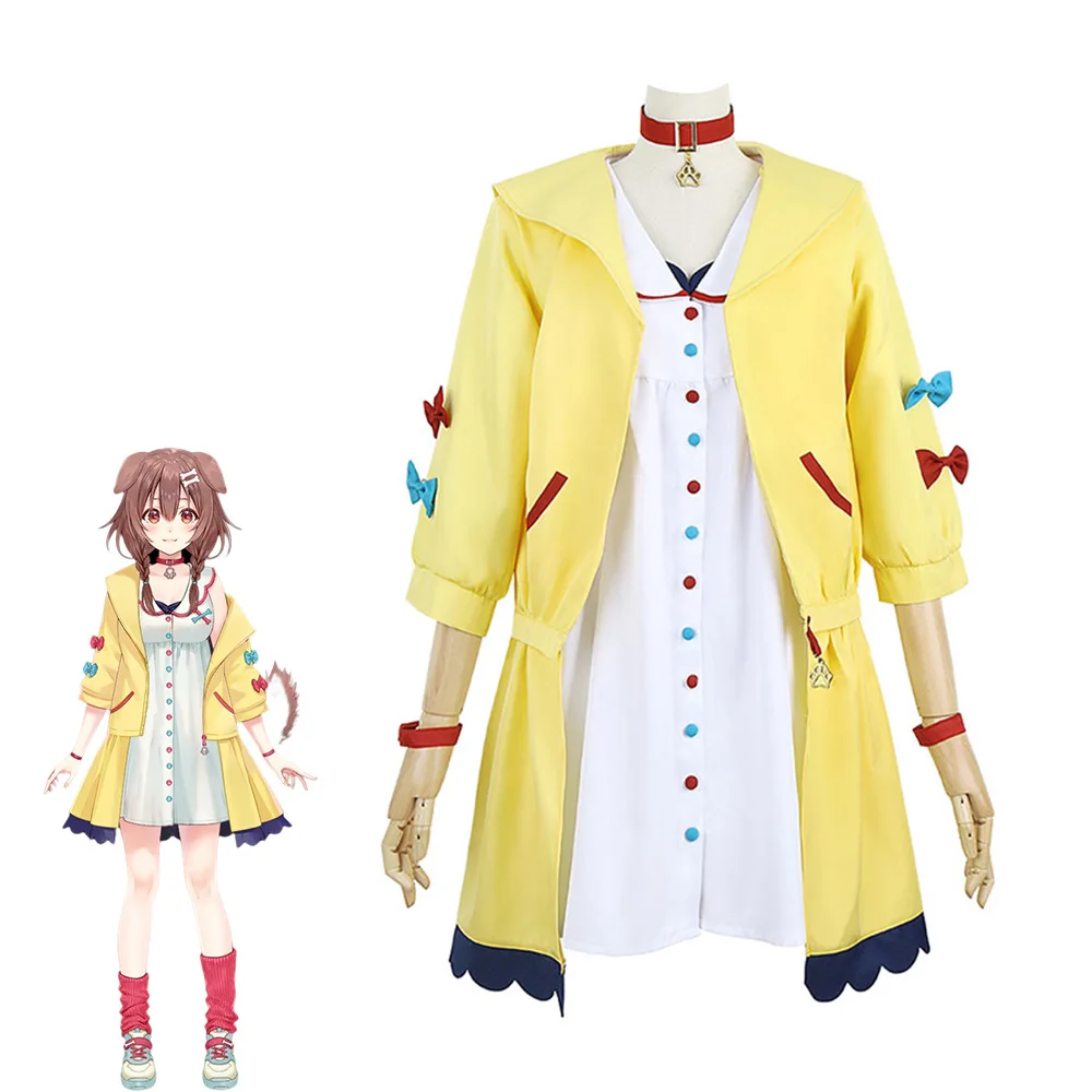Anime VTuber Inugami Korone Cosplay Costumes Women Cute Dress Skirt Coat Uniform Accessories Halloween Carnival Party Suit
Anime VTuber Inugami Korone Cosplay Costumes Women Cute Dress Skirt Coat Uniform Accessories Halloween Carnival Party Suit