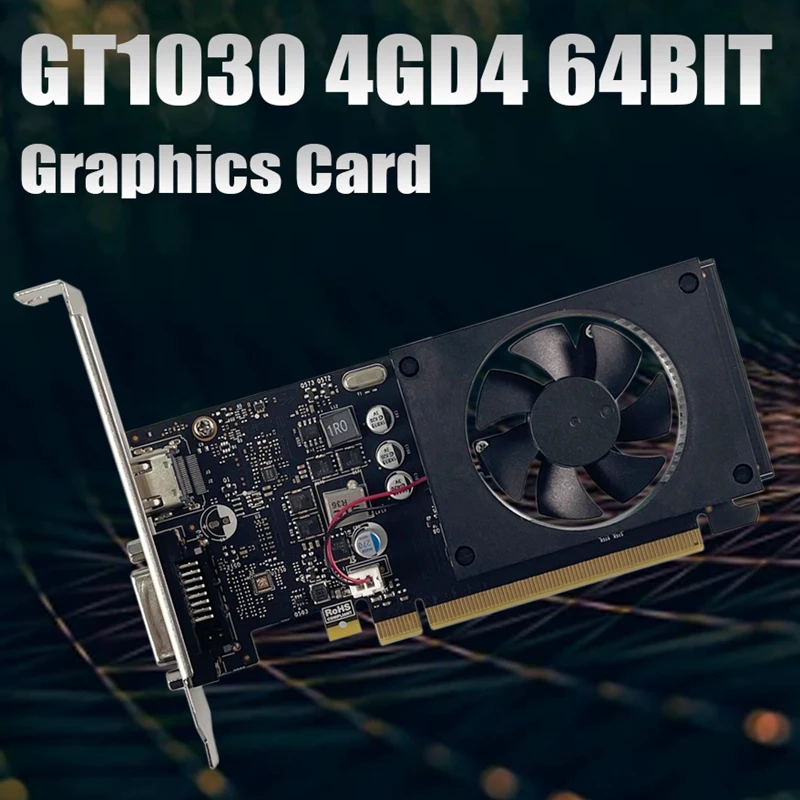Видеокарта GT1030 4 Гб GDDR4 64 бит с одним вентилятором 28 нм 1152 МГц 3150 МГц PCIE 3,0 HDMI-совместимая + DVI видеокарта
Видеокарта GT1030 4 Гб GDDR4 64 бит с одним вентилятором 28 нм 1152 МГц 3150 МГц PCIE 3,0 HDMI-совместимая + DVI видеокарта