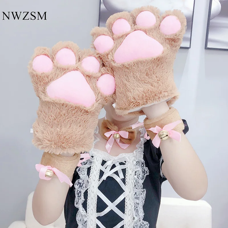 Plush Lolita Cat claw gloves Cosplay cartoon gloves children perform cat paw props
Plush Lolita Cat claw gloves Cosplay cartoon gloves children perform cat paw props