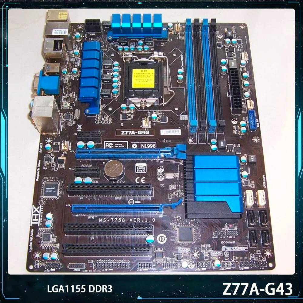 Материнская плата Msi Z77A-G43 LGA1155 DDR3 32G SATA3 USB3.0 ATX, 100% рабочий стол, оригинальное качество
Материнская плата Msi Z77A-G43 LGA1155 DDR3 32G SATA3 USB3.0 ATX, 100% рабочий стол, оригинальное качество