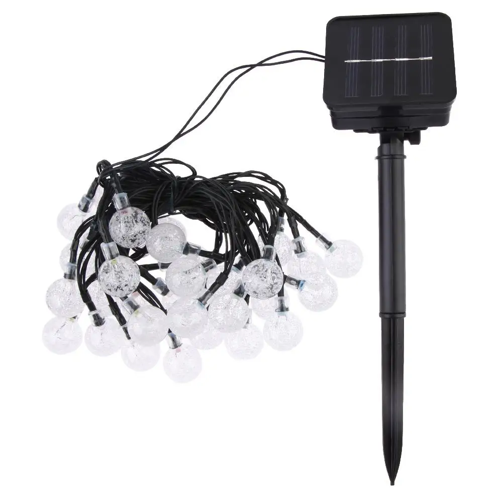 6.5m 30LED Solar Bubble Ball String Light Wedding Party Fairy Decorative Lamp High Strength Polycrystalline Silicon Solar Panels
6.5m 30LED Solar Bubble Ball String Light Wedding Party Fairy Decorative Lamp High Strength Polycrystalline Silicon Solar Panels