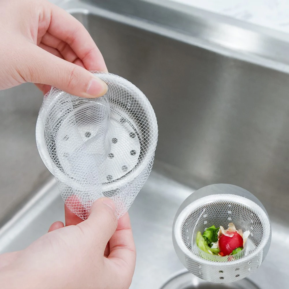 30/100pcs Disposable Sink Filter Mesh Bag Strainer Waste Filter Drainage Hole Garbage Bag Kitchen Bathroom Clean Supplies
30/100pcs Disposable Sink Filter Mesh Bag Strainer Waste Filter Drainage Hole Garbage Bag Kitchen Bathroom Clean Supplies