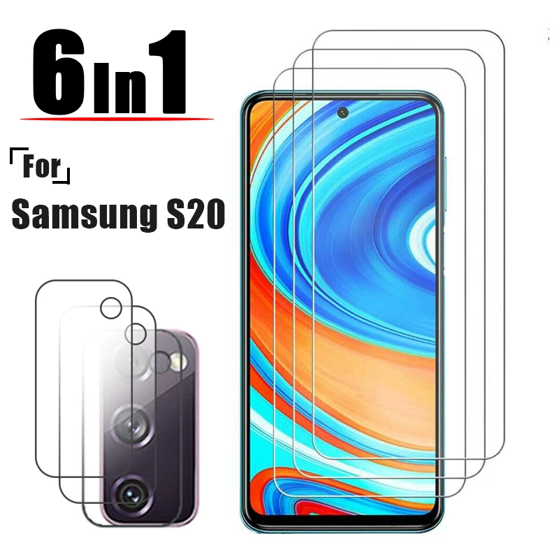 6IN1 Tempered Glass Front Screen Protector and Back Camera Lens Films for Samsung Galaxy S20 FE S20 5G Full Protect Accessories
6IN1 Tempered Glass Front Screen Protector and Back Camera Lens Films for Samsung Galaxy S20 FE S20 5G Full Protect Accessories