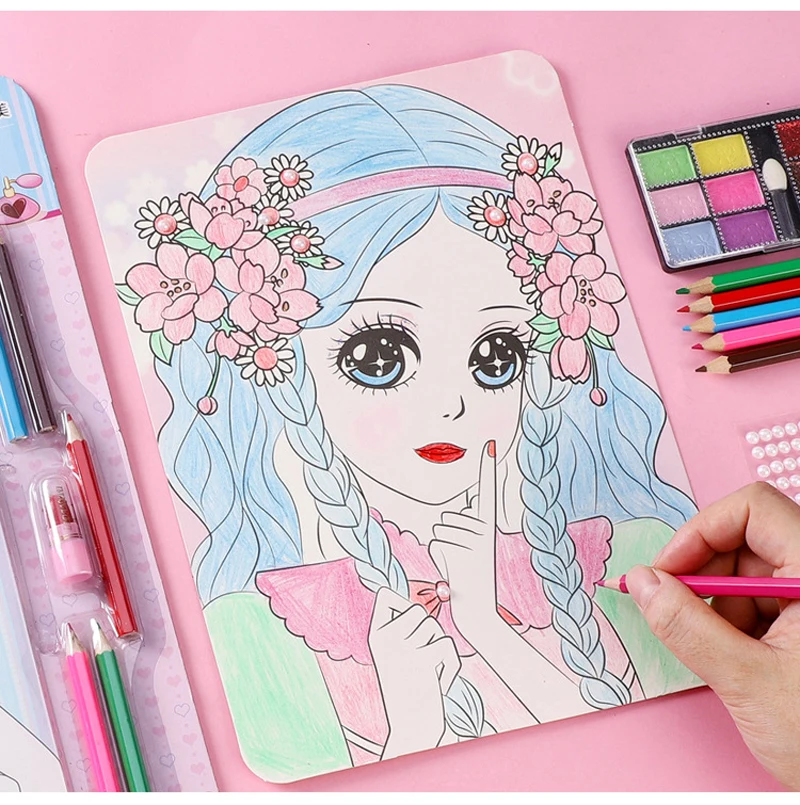 DIY Детский макияж набор для рисования девушка каракули косметические игрушки