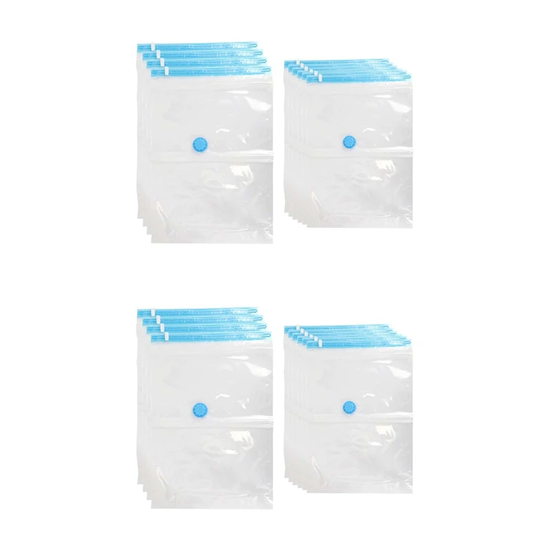Vacuum Bag 20 Pieces Set 2 Sizes 12 Pieces 40X60 And 8 Pieces 60X80 For Storing Clothes, Quilts And Bed Linen Vacuum Bag
Vacuum Bag 20 Pieces Set 2 Sizes 12 Pieces 40X60 And 8 Pieces 60X80 For Storing Clothes, Quilts And Bed Linen Vacuum Bag