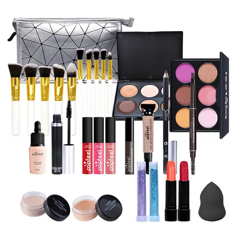 20/29/37pcs Professional Makeup Set Eyeshadow Palette Lipstick Eyebrow Pencil Lip Gloss Makeup Brush Powder Puff Girl's Cosmetic
20/29/37pcs Professional Makeup Set Eyeshadow Palette Lipstick Eyebrow Pencil Lip Gloss Makeup Brush Powder Puff Girl's Cosmetic