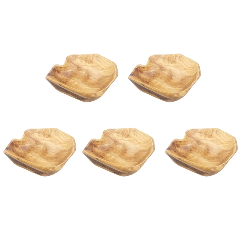 5X Wooden Fruit Salad Serving Bowl Hand-Carved Root Bowls Creative Living Room Real Wood Candy Bowl 15-19Cm 
5X Wooden Fruit Salad Serving Bowl Hand-Carved Root Bowls Creative Living Room Real Wood Candy Bowl 15-19Cm