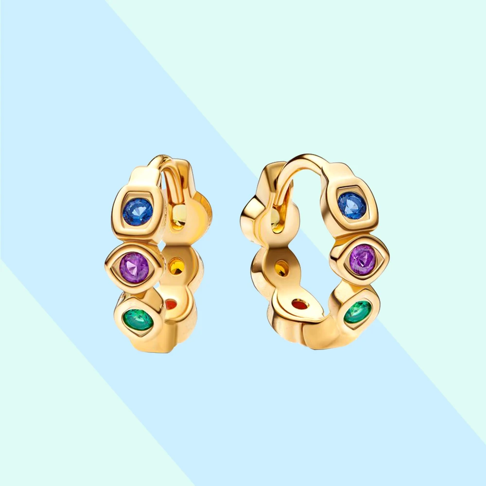 Vintage Gold Wireless Multicolor Gemstone Earrings Elegant Hoop Earring Jewelry Fit for Pandora Engagement Women Gift
Vintage Gold Wireless Multicolor Gemstone Earrings Elegant Hoop Earring Jewelry Fit for Pandora Engagement Women Gift