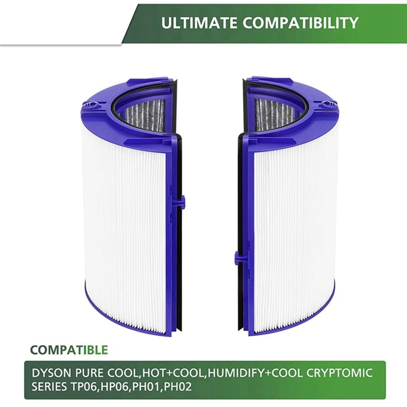 HEPA Filter Replacement for Dyson TP06 HP06 PH01 PH02 PH03 PH04 Cool Hot Purifier Fan Filters, Part 970341-01
HEPA Filter Replacement for Dyson TP06 HP06 PH01 PH02 PH03 PH04 Cool Hot Purifier Fan Filters, Part 970341-01