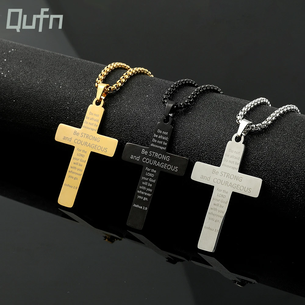 American Flag Cross Necklace Stainless Steel Inspirational Bible Verse HipHop Lettering Pendant Chain for Boys Men Jewelry
American Flag Cross Necklace Stainless Steel Inspirational Bible Verse HipHop Lettering Pendant Chain for Boys Men Jewelry