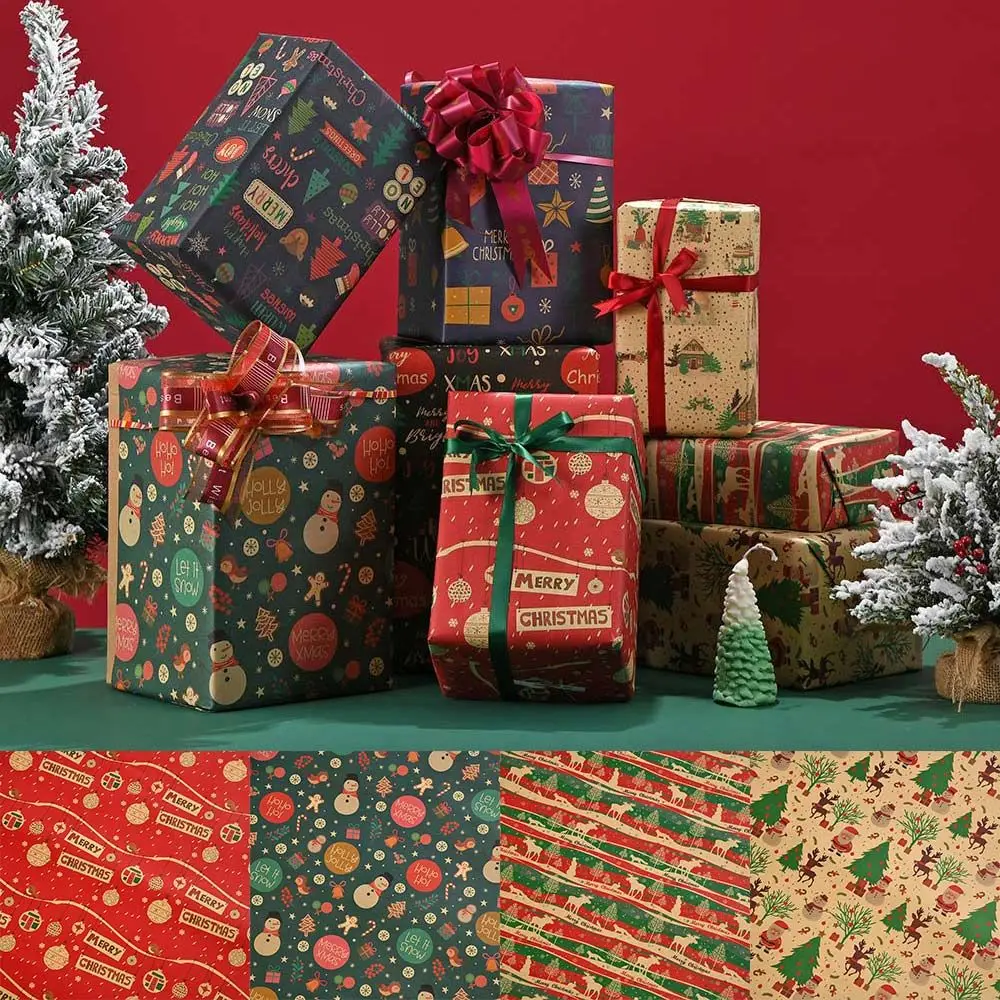 Wedding Snow Elk Merry Christmas Party Decoration Kraft Paper Present Box Packing Gift Wrap Wrapping Paper
Wedding Snow Elk Merry Christmas Party Decoration Kraft Paper Present Box Packing Gift Wrap Wrapping Paper