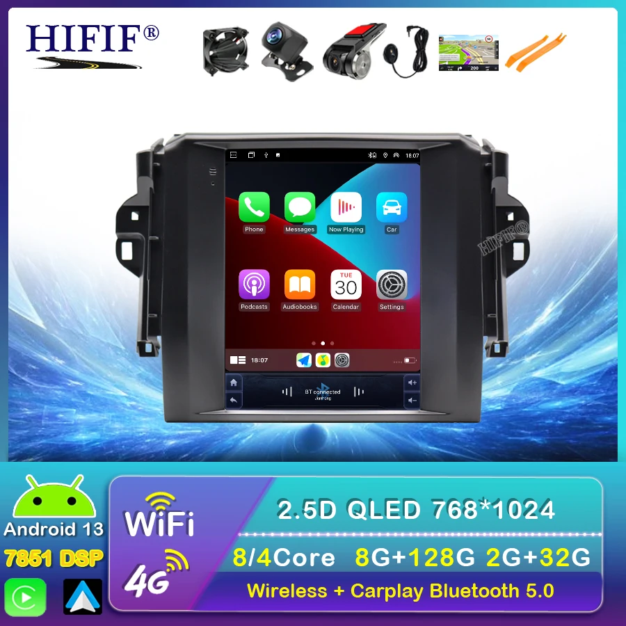 Android 13 Auto Car Video Player For Toyota Fortuner 2015 - 2018 IPS 8-Core Radio Carplay GPS Navigation BT DSP RDS No DVD 2Din
Android 13 Auto Car Video Player For Toyota Fortuner 2015 - 2018 IPS 8-Core Radio Carplay GPS Navigation BT DSP RDS No DVD 2Din
