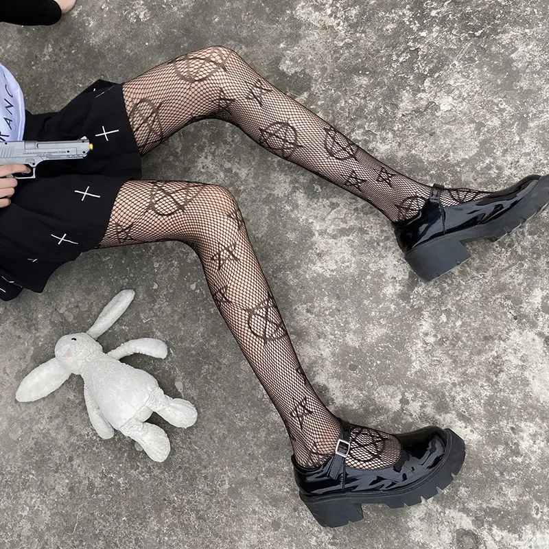 Gothic Dark Fishnet Socks Tights Women Nightclub Outfits Harajuku Pentagram SeeThrough Mall Goth Aesthetic Pantyhose Sexy Bottom
Gothic Dark Fishnet Socks Tights Women Nightclub Outfits Harajuku Pentagram SeeThrough Mall Goth Aesthetic Pantyhose Sexy Bottom