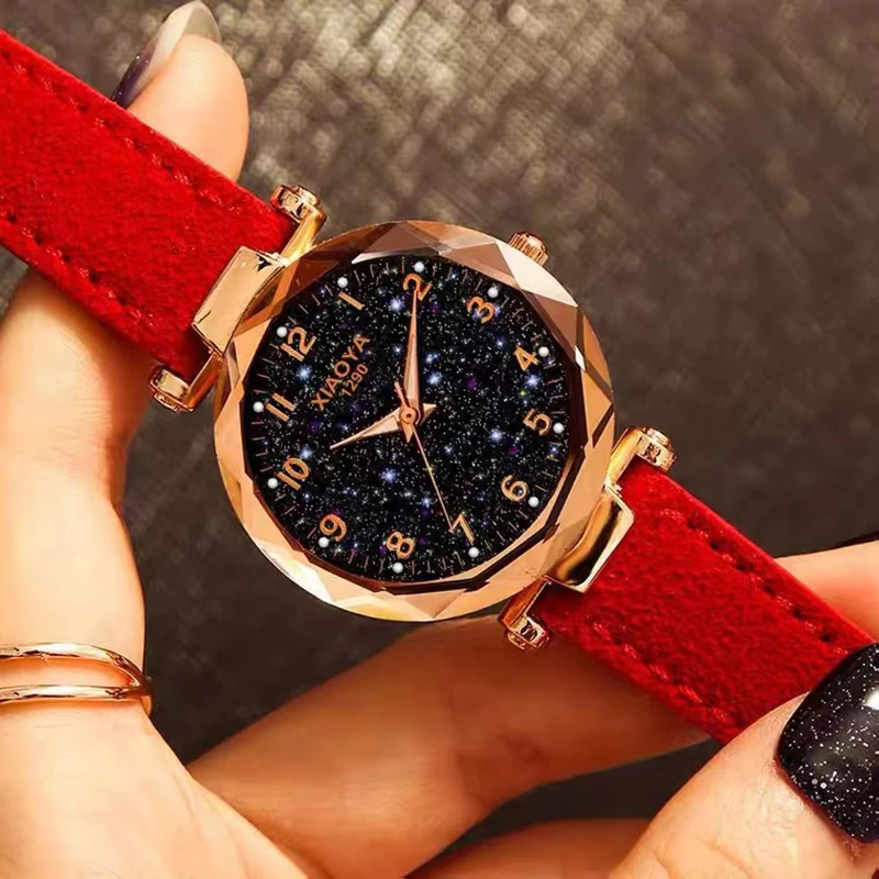 Fashion Women Watches For Men Luminous Stars Little Point Frosted Quartz Wrist Watches Leather Band Ladies Watch Reloj Mujer
Fashion Women Watches For Men Luminous Stars Little Point Frosted Quartz Wrist Watches Leather Band Ladies Watch Reloj Mujer