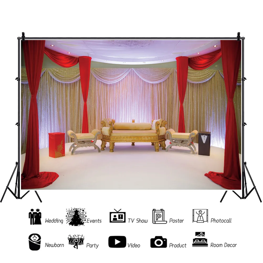 Indoor Sofa Red Curtain Luxury Backdrops Photocall Background Decorations for Friend Family Portrait Photography Props
Indoor Sofa Red Curtain Luxury Backdrops Photocall Background Decorations for Friend Family Portrait Photography Props