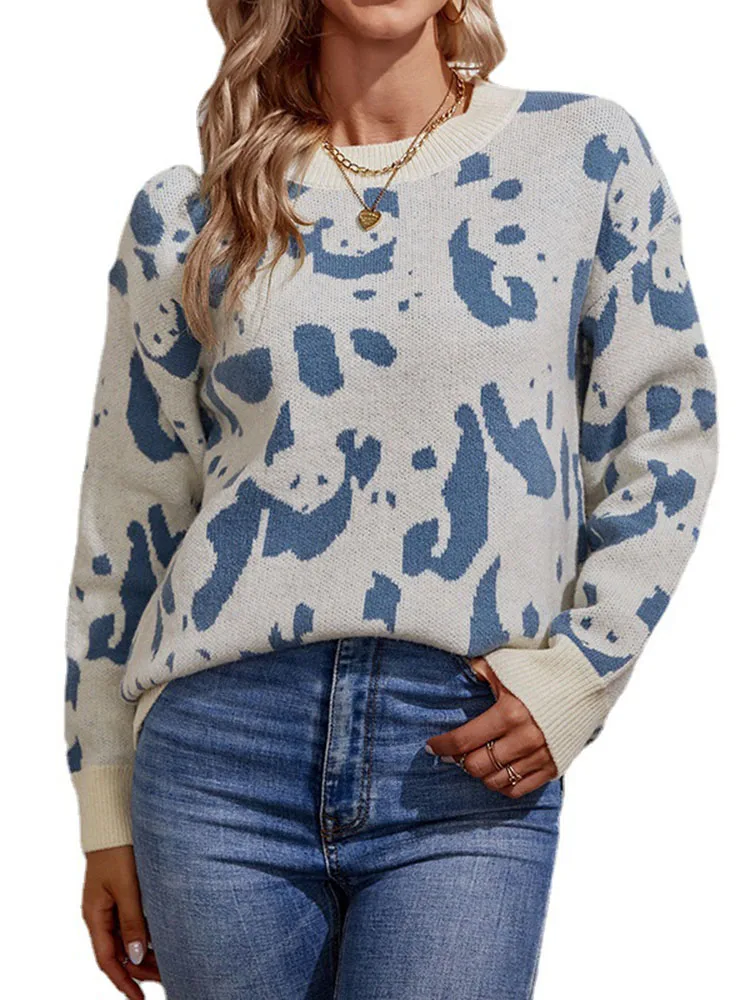 Liooil Women Print Knit Baggy Sweater Long Sleeve Tops Female Jumpers Autumn Winter Streetwear Knitted Sweaters And Pullovers
Liooil Women Print Knit Baggy Sweater Long Sleeve Tops Female Jumpers Autumn Winter Streetwear Knitted Sweaters And Pullovers
