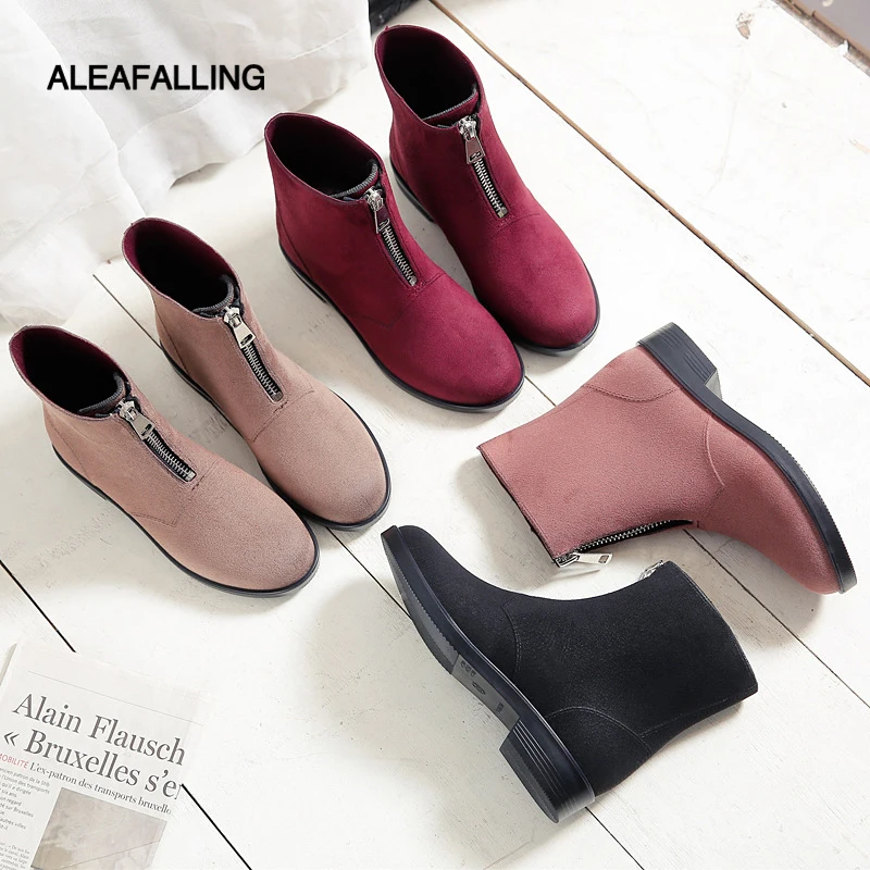Aleafalling Spring Waterproof Warm Boots Brand Ankle Boots Rain Boots Zip Open Flock Shoes Woman Solid Rubber Waterproof Flats
Aleafalling Spring Waterproof Warm Boots Brand Ankle Boots Rain Boots Zip Open Flock Shoes Woman Solid Rubber Waterproof Flats