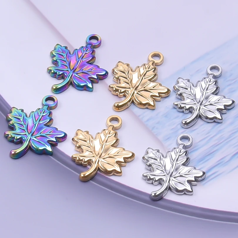 9 шт./партия, подвески из нержавеющей стали в виде кленового листа
9 шт./партия, подвески из нержавеющей стали в виде кленового листа