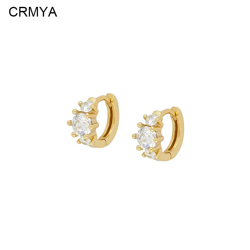 CRMYA Gold Plated Hoop Earrings For Women Fashion CZ Zircon Piercing Female Circle Earrings 2023 Jewelry Accessories Wholesale
CRMYA Gold Plated Hoop Earrings For Women Fashion CZ Zircon Piercing Female Circle Earrings 2023 Jewelry Accessories Wholesale