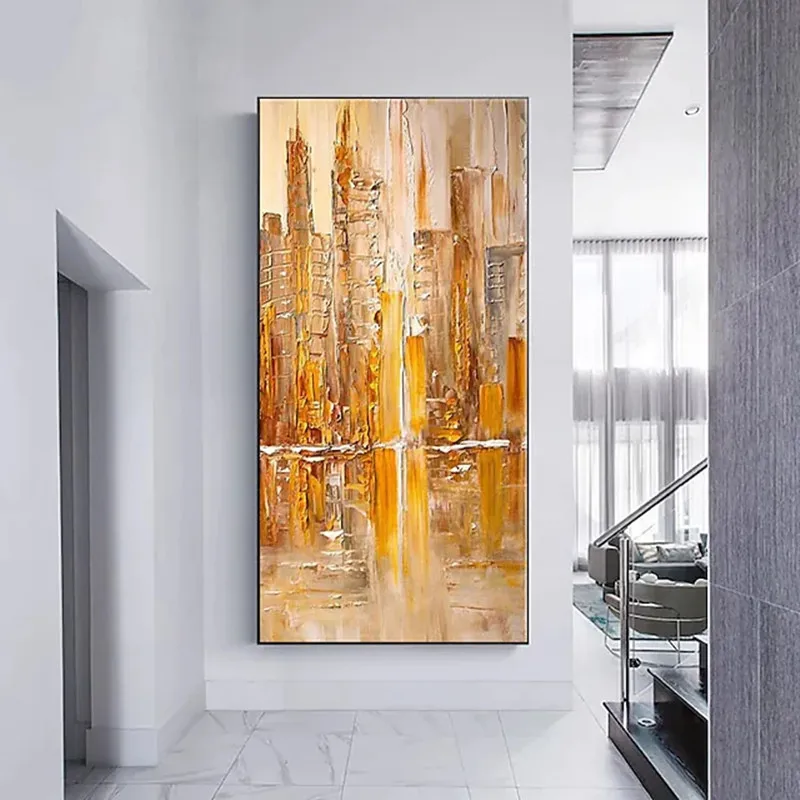 Oil Painting Hand Painted Vertical Abstract Landscape Modern Impressionism Rolled Canvas (No Frame)
Oil Painting Hand Painted Vertical Abstract Landscape Modern Impressionism Rolled Canvas (No Frame)
