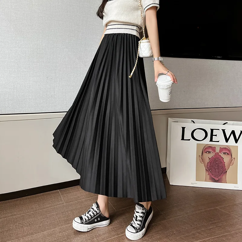2023 Summer New Casual Simple Solid Color Sweet Pleated Skirt Elastic High Waist Loose Elegant Women Long Skirt Free Shipping
2023 Summer New Casual Simple Solid Color Sweet Pleated Skirt Elastic High Waist Loose Elegant Women Long Skirt Free Shipping