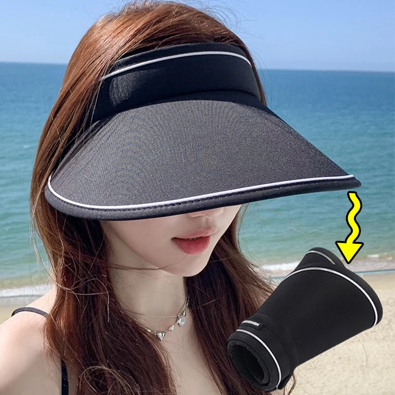 Women Summer Wide Brim Sun Visor Hat Adjustable UV Protection Baseball Hat Foldable Sport Empty Top Cap Casual Beach Cap Sun Hat
Women Summer Wide Brim Sun Visor Hat Adjustable UV Protection Baseball Hat Foldable Sport Empty Top Cap Casual Beach Cap Sun Hat