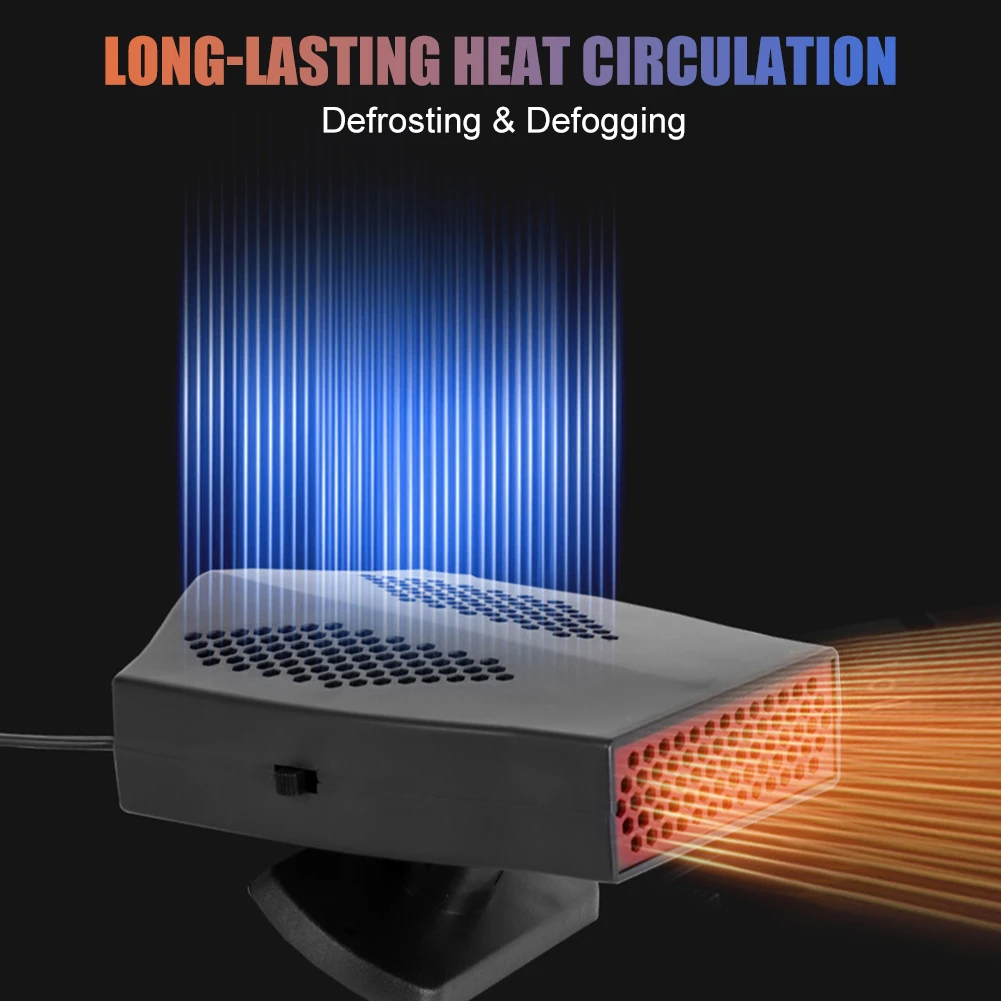 New12/24V Portable Auto Car Heater Defroster Demister Electric Heater Dryer Windshield 360 Degree Rotation Heating Cooling Fan
New12/24V Portable Auto Car Heater Defroster Demister Electric Heater Dryer Windshield 360 Degree Rotation Heating Cooling Fan