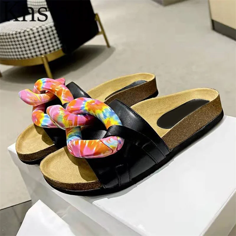 Platform Round Open Toe Slippers Women Colour Chain Leisure Holiday Slides Shoes Summer Pool Party Thick Sole Slippers Women
Platform Round Open Toe Slippers Women Colour Chain Leisure Holiday Slides Shoes Summer Pool Party Thick Sole Slippers Women