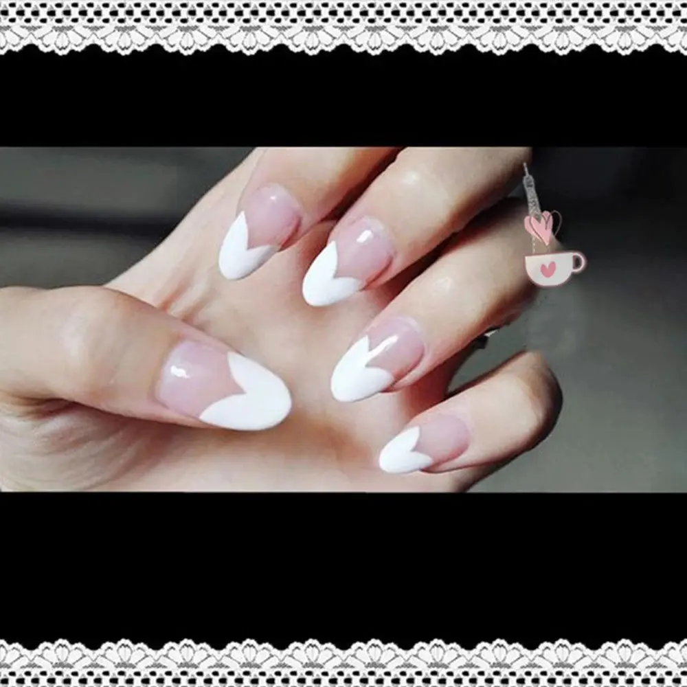 24pcs/Box Detachable Almond False Nails Wearable French Fake Nails Full Cover Nail Tips Press On Nails
24pcs/Box Detachable Almond False Nails Wearable French Fake Nails Full Cover Nail Tips Press On Nails