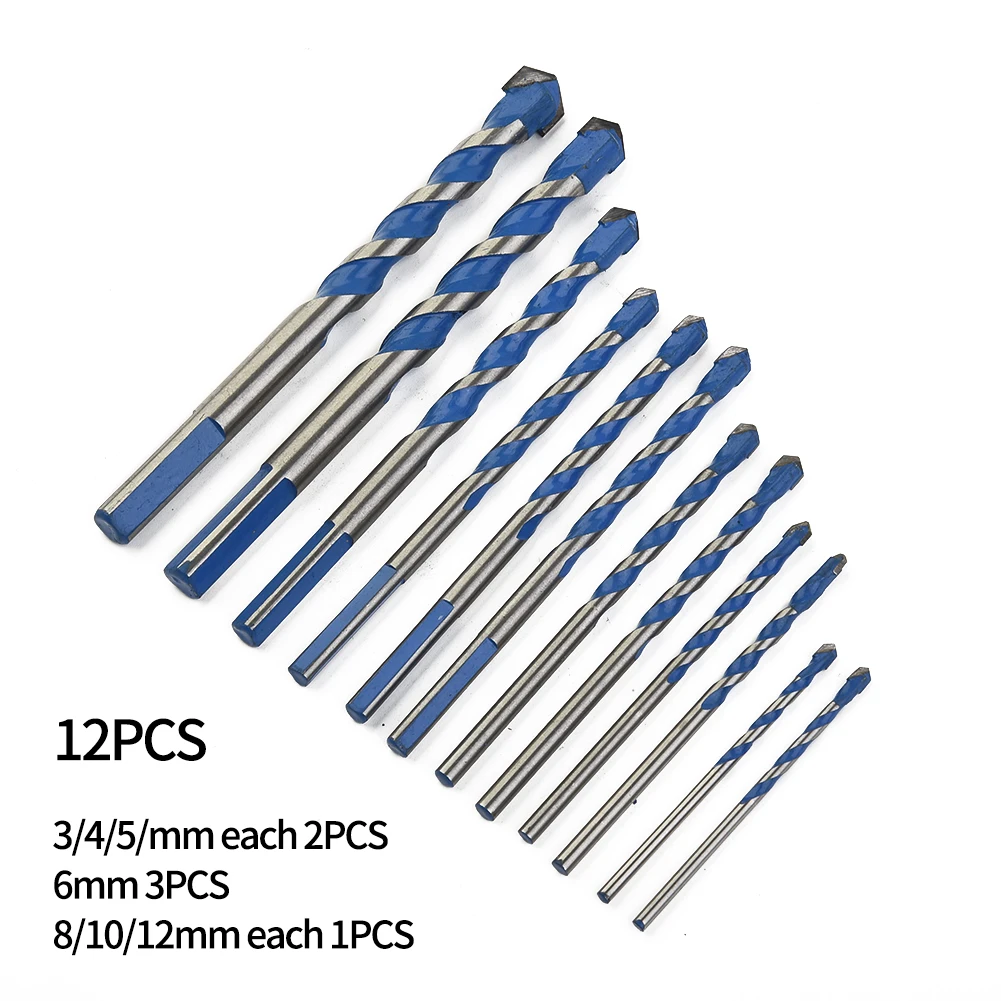 Set Drill Bits Set Tool Steel 12PCS Ceramic Construction Drill For Tile Glass High Speed Multi-Functional Tool
Set Drill Bits Set Tool Steel 12PCS Ceramic Construction Drill For Tile Glass High Speed Multi-Functional Tool