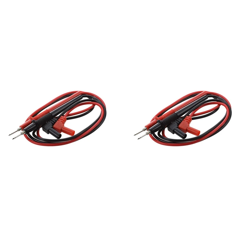 

Spot Goods 2X 1000V Banana Plugs Detachable Tip Multimeter Probe Test Lead Black Red Pair