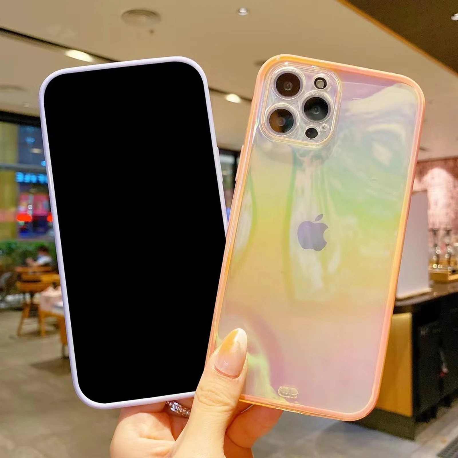 Luxury Clear Plating Case for iPhone 14 Pro Max Soft Laser Phone Cover Aurora Case Shockproof Case Protective for iPhone 14 Plus
Luxury Clear Plating Case for iPhone 14 Pro Max Soft Laser Phone Cover Aurora Case Shockproof Case Protective for iPhone 14 Plus
