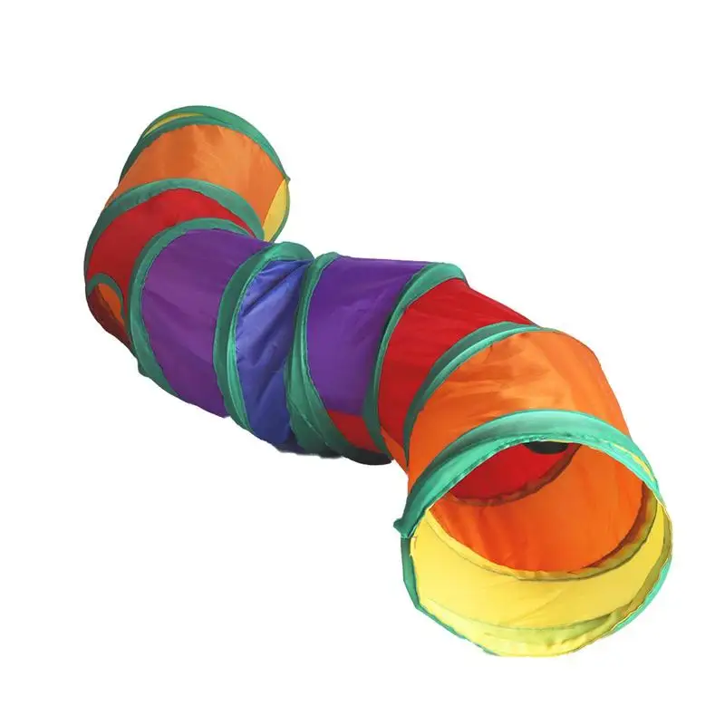 Guinea Pig Hideout 2 Way Tunnel For Small Animals Collapsible Accessories Rainbow-Colored Fun Toys For Rabbit Ferret Hamster
Guinea Pig Hideout 2 Way Tunnel For Small Animals Collapsible Accessories Rainbow-Colored Fun Toys For Rabbit Ferret Hamster