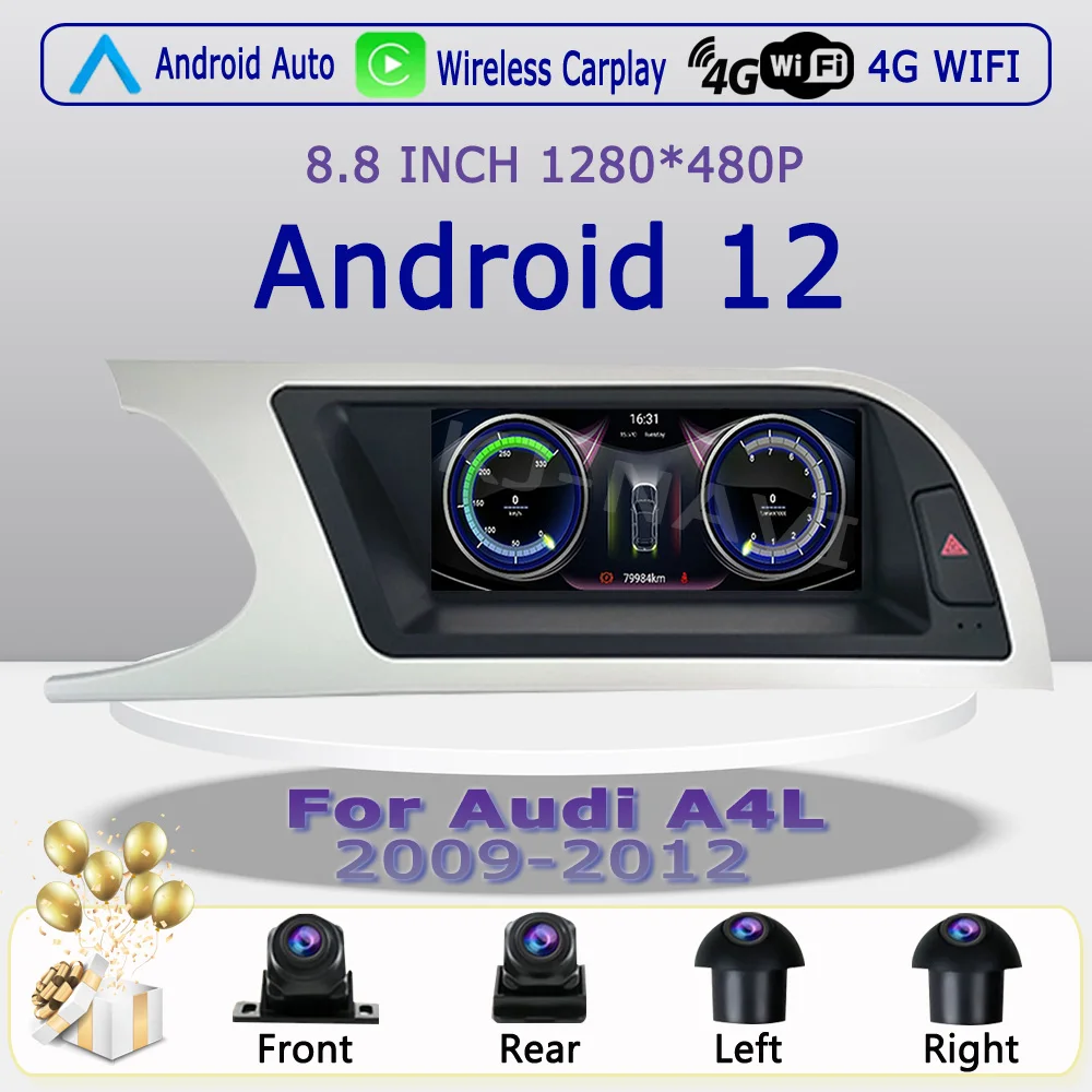 Автомобильный мультимедийный видеоплеер на Android 12 для Audi A4L 2009-2012, поддержка Carplay, IPS, GPS-навигация, камера 360, 4G + Wifi, Раздельный экран
Автомобильный мультимедийный видеоплеер на Android 12 для Audi A4L 2009-2012, поддержка Carplay, IPS, GPS-навигация, камера 360, 4G + Wifi, Раздельный экран
